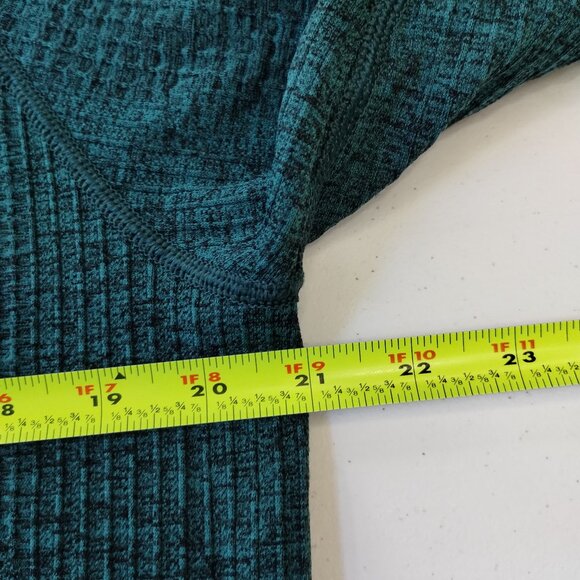 Lululemon Engineered Warmth Wool Blend Crew Neck Sweater Green/Jasper Size M - Picture 6 of 6